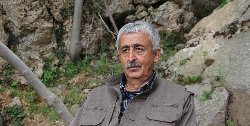 Picture of Riza Altun in a green and beige background