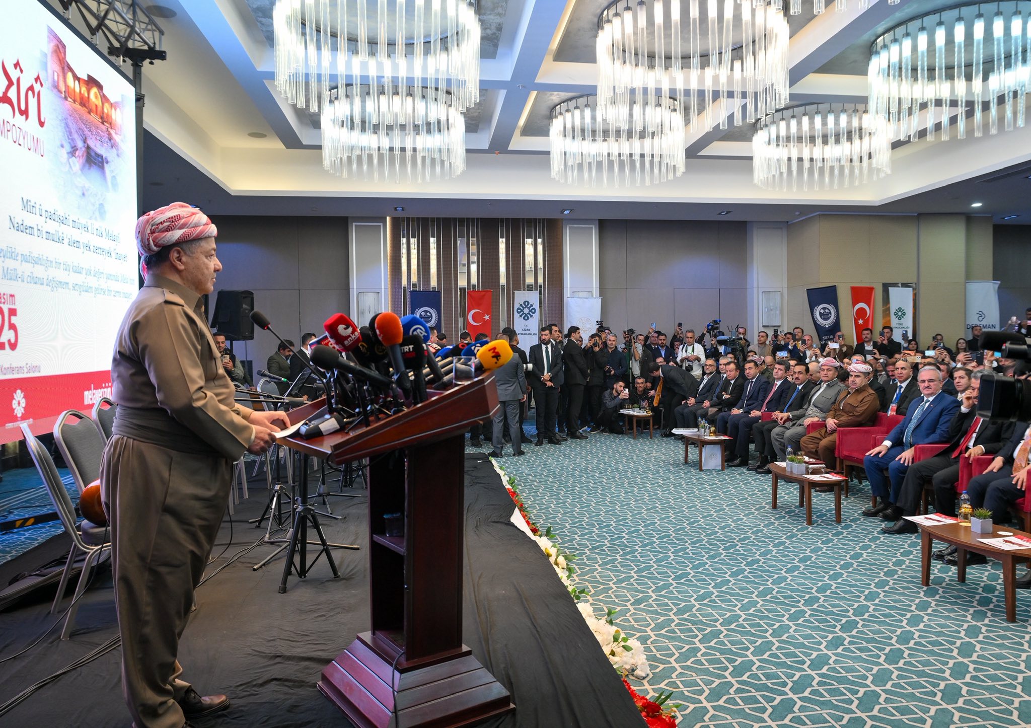 KDP Leader Masoud Barzani Reiterates His Support for the Peace Process in Turkey